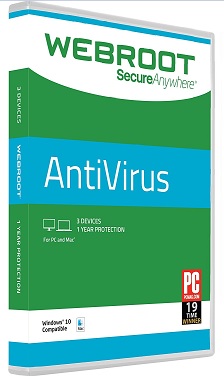 Webroot SecureAnywhere AntiVirus 1 PC Key to March 25, 2022